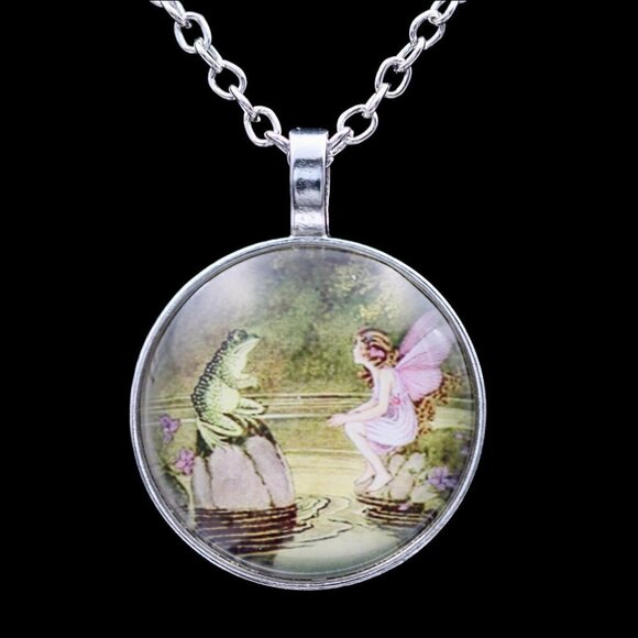 Boutique Jewelry - Fairy and Frog Necklace 18”